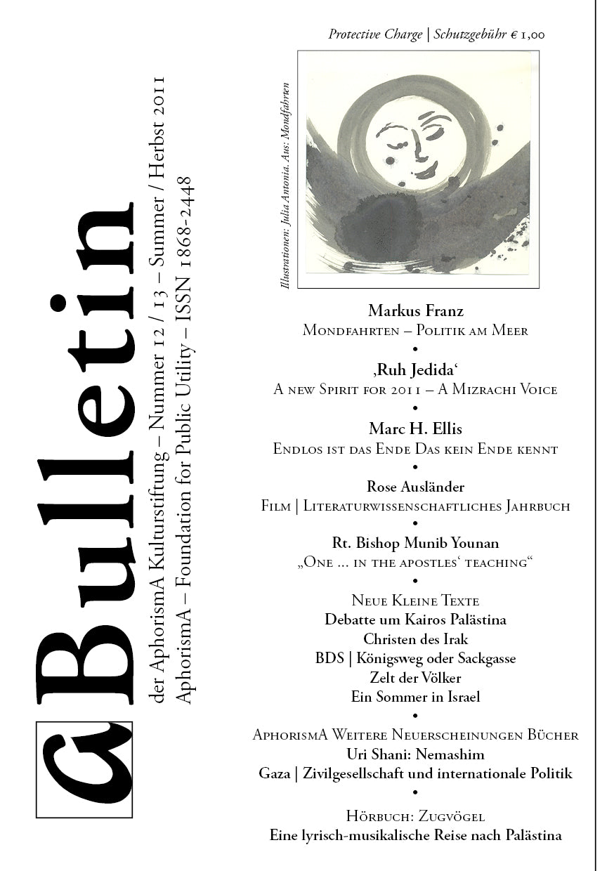 Bulletin der AphorismA Kulturstiftung 12-13 / Sommer-Herbst 2011