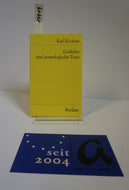 Gedichte und poetologische Texte
