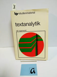 Textanalytik