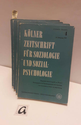 Kölner Zeitschrift für Soziologie und Sozialpsychologie