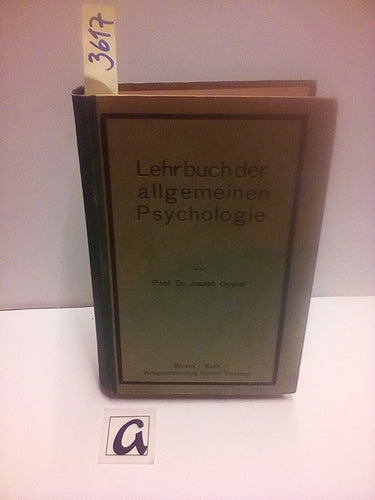 Lehrbuch der allgemeinen Psychologie