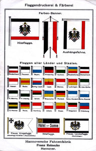 Werbezettel Flaggendruckerei Reinecke