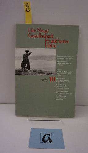 Die Neue Gesellschaft Frankfurter Hefte  Oktober (10), 1994