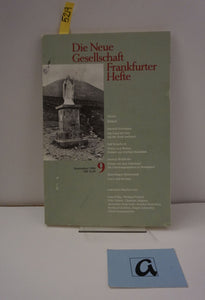 Die Neue Gesellschaft Frankfurter Hefte  September (9), 1996
