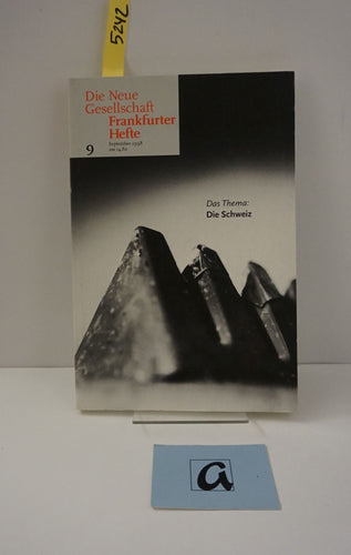 Die Neue Gesellschaft  Frankfurter Hefte  September (9) 1998