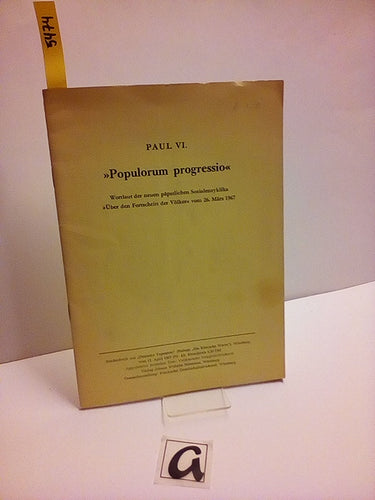 “Populorum progressio”