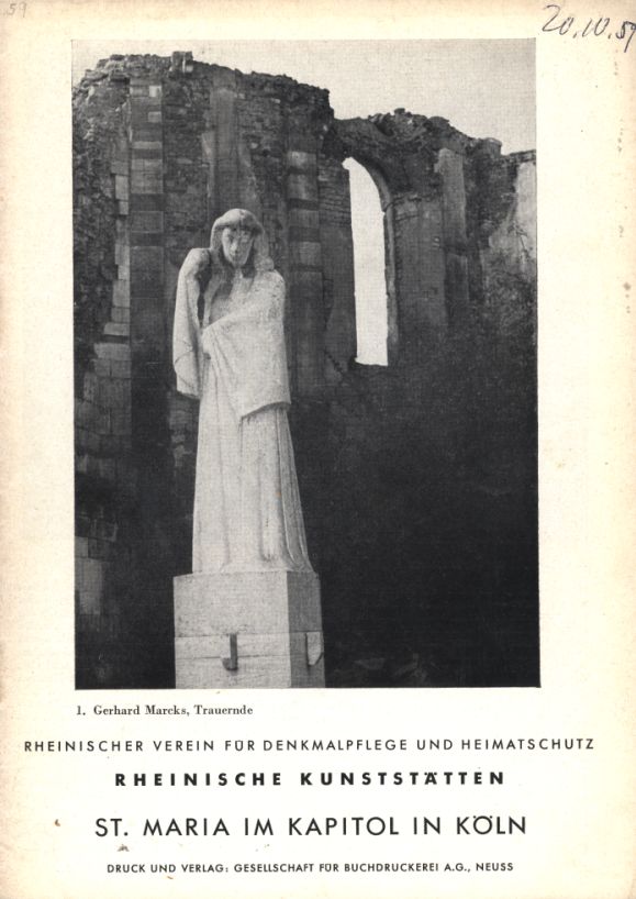Rheinische Kunststätten Heft 059 - St. Maria im Kapitol in Köln (1958)