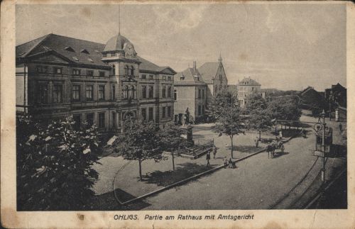 Postkarte Rathaus - Ohligs (Solingen)