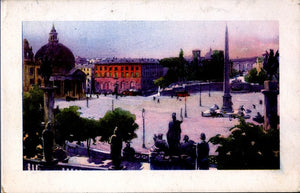 Postkarte Piazza del Popolo - Rom