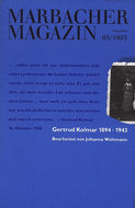MM 063 | Gertrud Kolmar 1894 - 1943, Bearbeitet von Johann Woltmann
