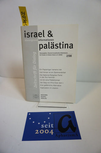 israel & palästina - Zeitschrift für Dialog