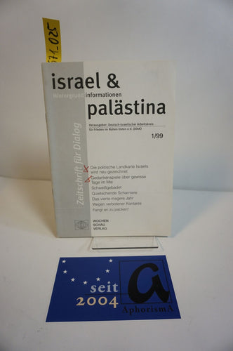 israel & palästina - Zeitschrift für Dialog