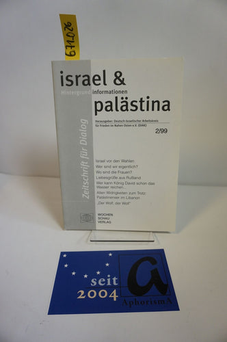 israel & palästina - Zeitschrift für Dialog