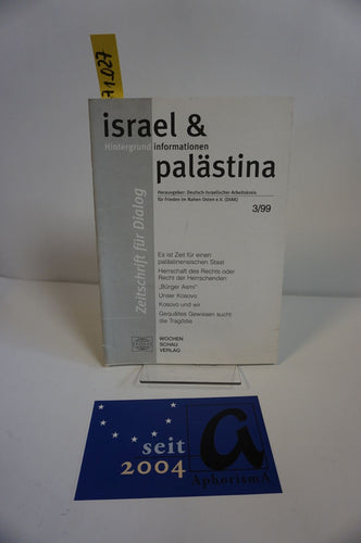 israel & palästina - Zeitschrift für Dialog