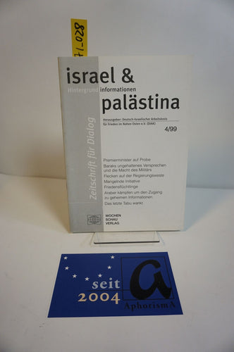 israel & palästina - Zeitschrift für Dialog