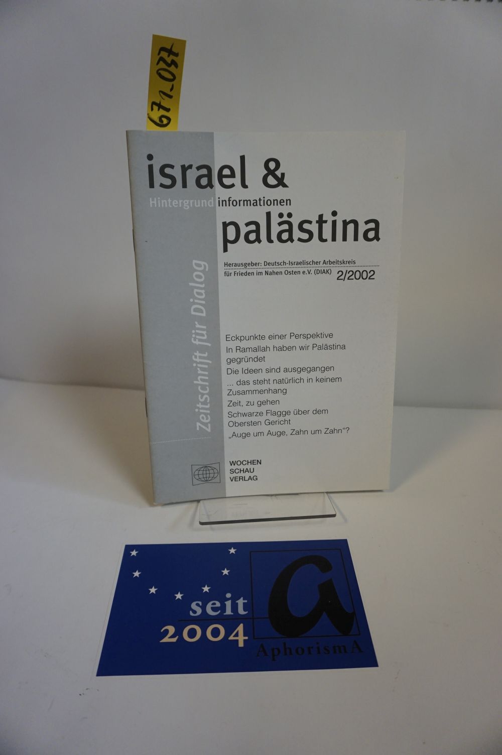 israel & palästina - Zeitschrift für Dialog