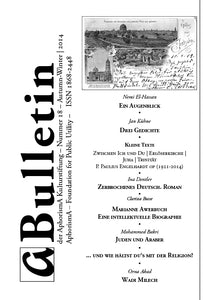 Bulletin der AphorismA Kulturstiftung 18 / Winter 2013/14