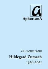 Lade das Bild in den Galerie-Viewer, Hildegard Zumach (1926-2021) - in memoriam
