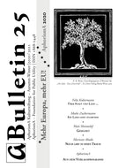 Bulletin der AphorismA Kulturstiftung 25 / Herbst-Winter 2020/21