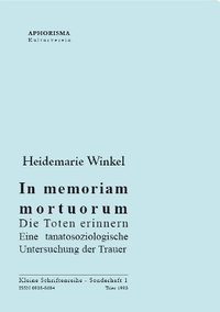 Cover der AphorismA-Veröffentlichung „In memoriam mortuorum - Die Toten erinnern“