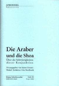 Cover der AphorismA-Veröffentlichung „Die Araber und die Shoa“
